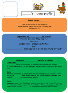 One page profile